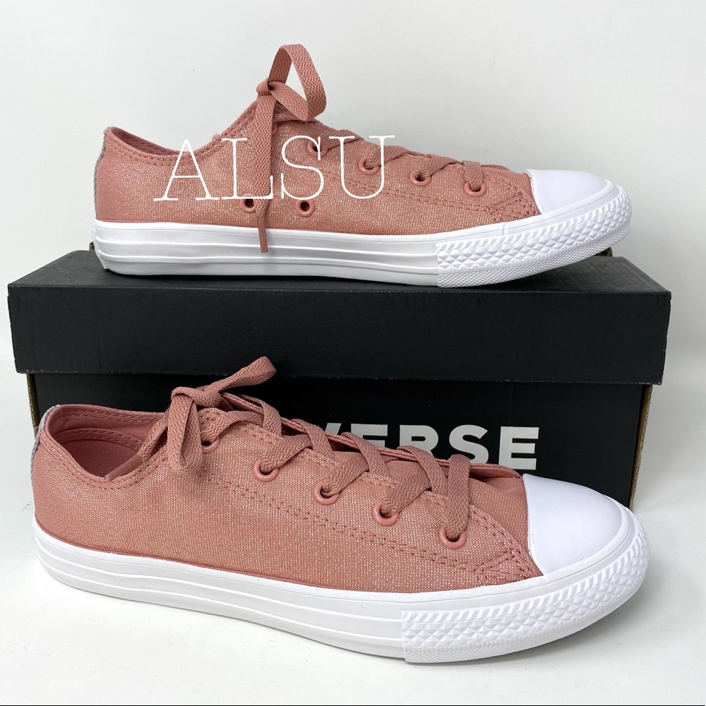 Converse Ctas Low Top Canvas Rust Pink K/W - Picture 5 of 10